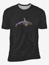 Ocean Whale Crew Neck Casual T-Shirt