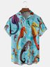 Seahorse Chest Pocket Short Sleeve Shirt