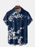 Ukiyo-e Plum Chest Pocket Short Sleeve Shirt