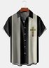Mid Century Chest Pocket Short Sleeve Bowling Shirt