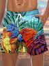 Parrot Drawstring Beach Shorts