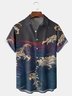 Japanese Waves Chest Pocket Short Sleeve Shirt