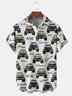 Jeep Cars Chest Pocket Short Sleeve Casual Shirt