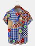 Mediterranean Tile Chest Pocket Short Sleeve Hawaiian Shirt