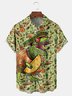 Cinco De Mayo Dinosaur Chest Pocket Short Sleeve Shirt