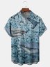 Sharks Chest Pocket Short Sleeve Hawaiian Shirt