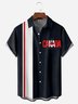 Canada Day Chest Pocket Short Sleeve Casual Shirt