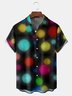 Abstract Textures Chest Pockets Short Sleeves Casual Shirts
