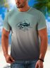 Ombre Shark Crew T-Shirt
