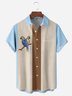 Parrots Chest Pocket Short Sleeve Bowling Shirt