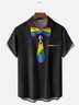 LGBT Rainbow Chest Pocket Short Sleeve Casual Shirt
