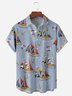 Ocean Sailing Chest Pocket Short Sleeves Hawaiian Shirts