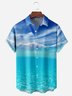 Sea Sky Chest Pocket Short Sleeve Casual Shirt