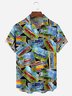 Vintage Car Chest Pocket Short Sleeve Hawaiian Shirt