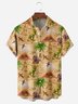 Dinosaur Chest Pocket Short Sleeve Hawaiian Shirt