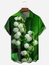 Lily of the Valley Chest Pocket Short Sleeve Hawaiian Shirt