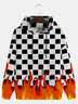 Geometric Flame Casual Hoodie