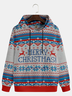 Christmas Fair Isle Casual Hoodie