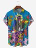Hippie Art Chest Pocket Short Sleeve Hawaiian Shirt