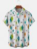 Mens Geometric Print Casual Short Sleeve Shirt